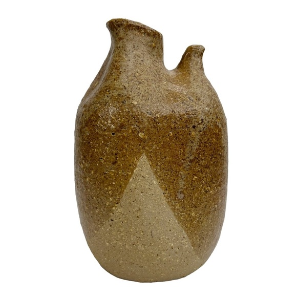 Fred Forslund Scandinavian Recycled Materials Two Tone Brown Vase - Picture 6 of 11